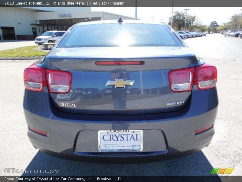 Atlantis Blue Metallic / Jet Black/Titanium 2013 Chevrolet Malibu LS
