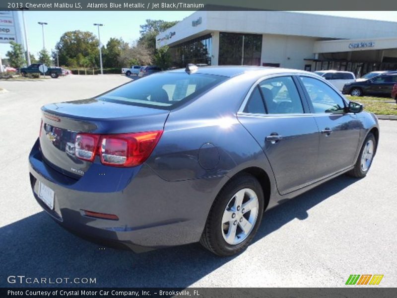 Atlantis Blue Metallic / Jet Black/Titanium 2013 Chevrolet Malibu LS