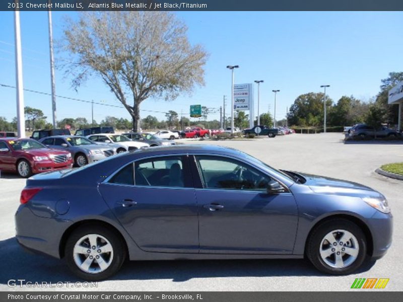 Atlantis Blue Metallic / Jet Black/Titanium 2013 Chevrolet Malibu LS