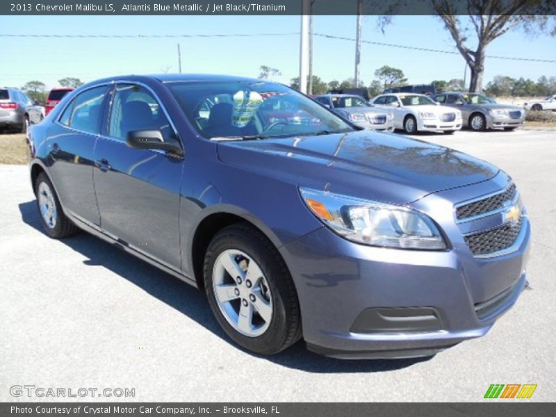 Atlantis Blue Metallic / Jet Black/Titanium 2013 Chevrolet Malibu LS