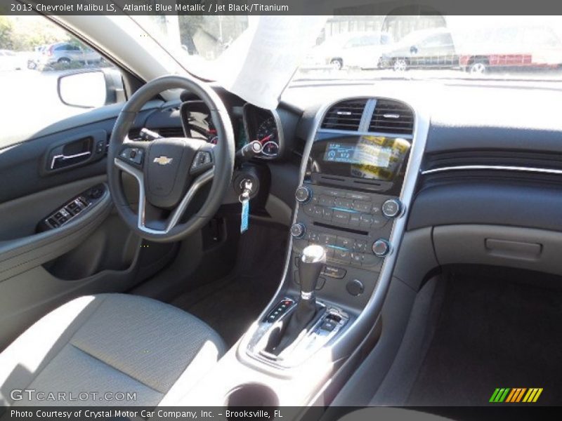 Atlantis Blue Metallic / Jet Black/Titanium 2013 Chevrolet Malibu LS