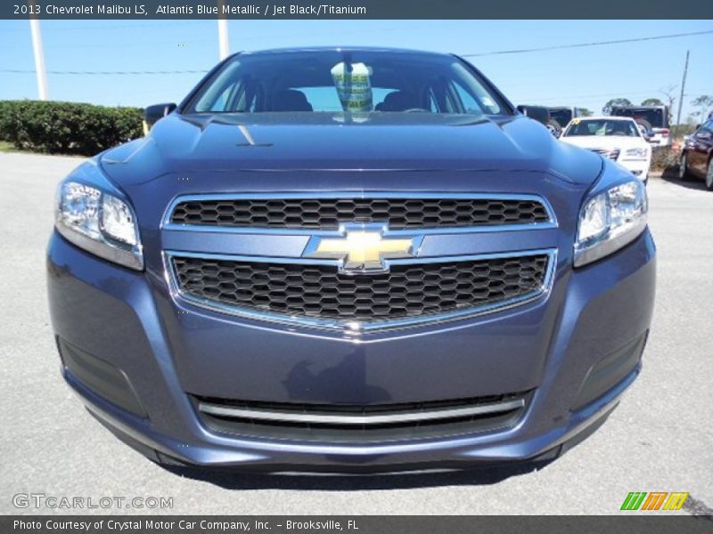 Atlantis Blue Metallic / Jet Black/Titanium 2013 Chevrolet Malibu LS