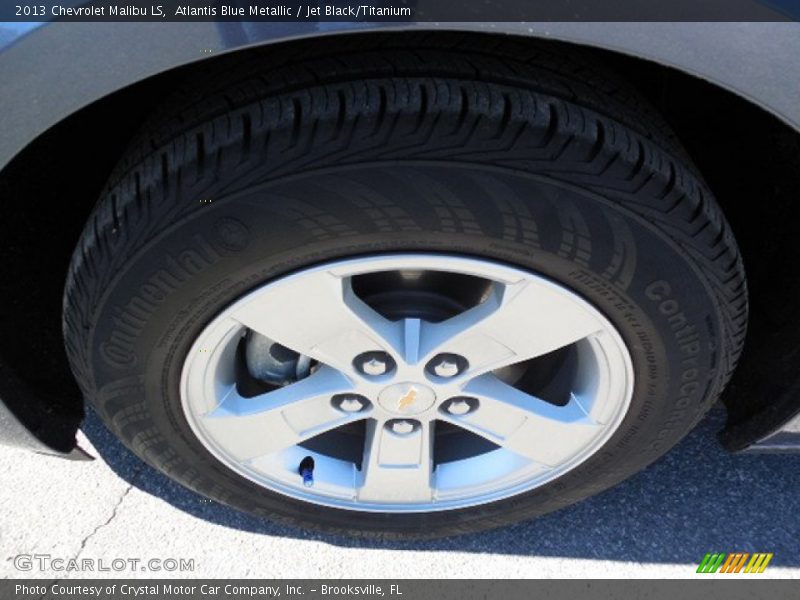 Atlantis Blue Metallic / Jet Black/Titanium 2013 Chevrolet Malibu LS