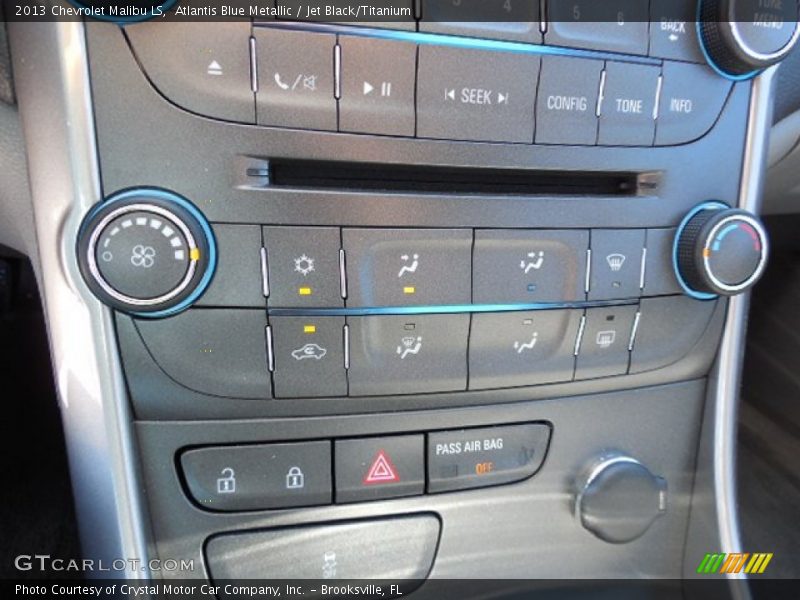 Atlantis Blue Metallic / Jet Black/Titanium 2013 Chevrolet Malibu LS