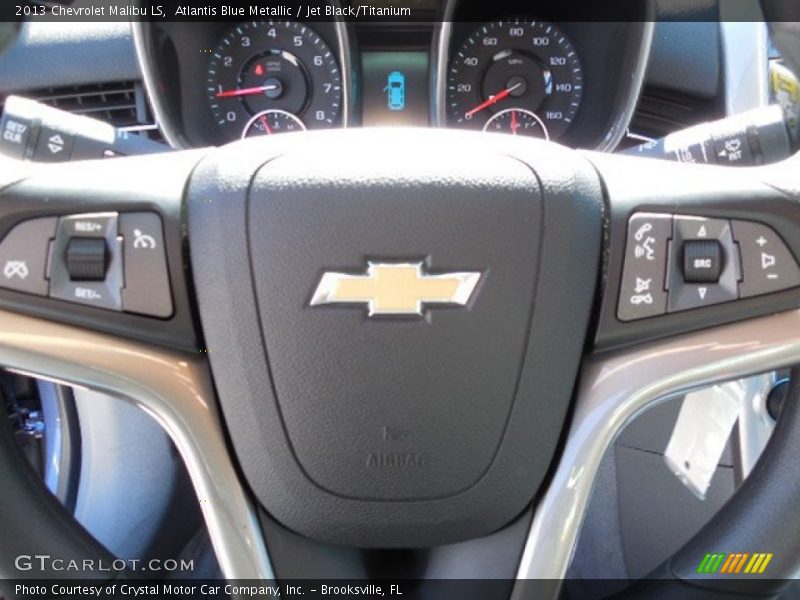 Atlantis Blue Metallic / Jet Black/Titanium 2013 Chevrolet Malibu LS