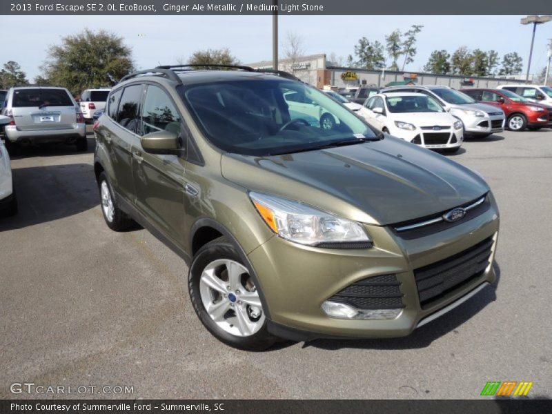 Ginger Ale Metallic / Medium Light Stone 2013 Ford Escape SE 2.0L EcoBoost