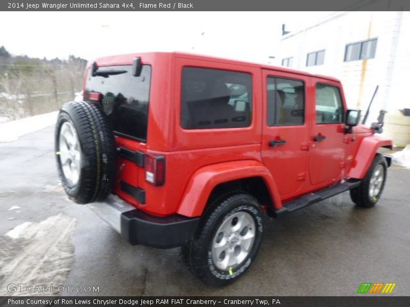 Flame Red / Black 2014 Jeep Wrangler Unlimited Sahara 4x4