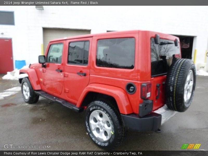 Flame Red / Black 2014 Jeep Wrangler Unlimited Sahara 4x4