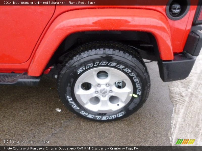 Flame Red / Black 2014 Jeep Wrangler Unlimited Sahara 4x4