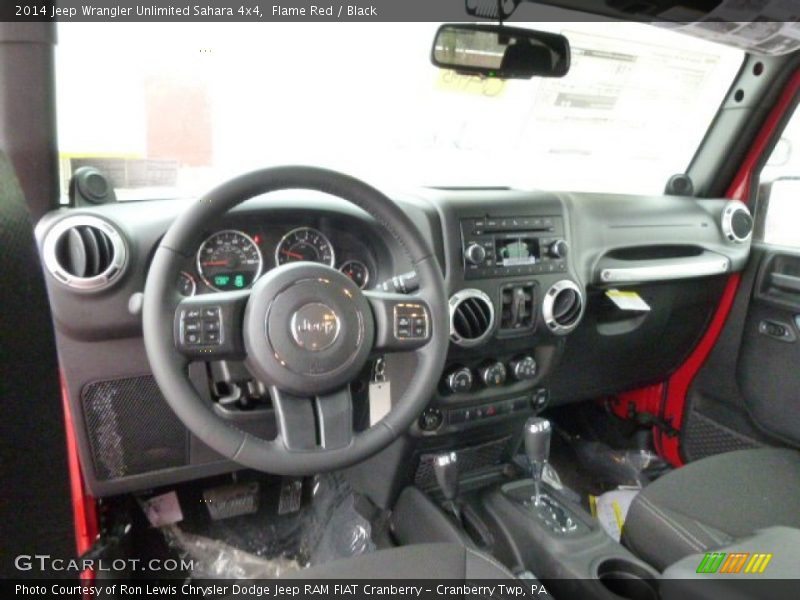 Flame Red / Black 2014 Jeep Wrangler Unlimited Sahara 4x4