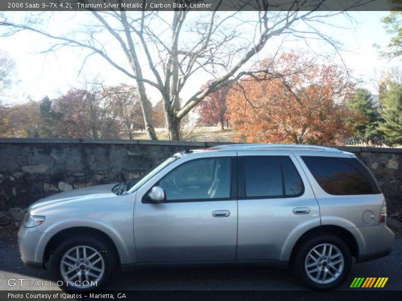 Titanium Silver Metallic / Carbon Black Leather 2006 Saab 9-7X 4.2i