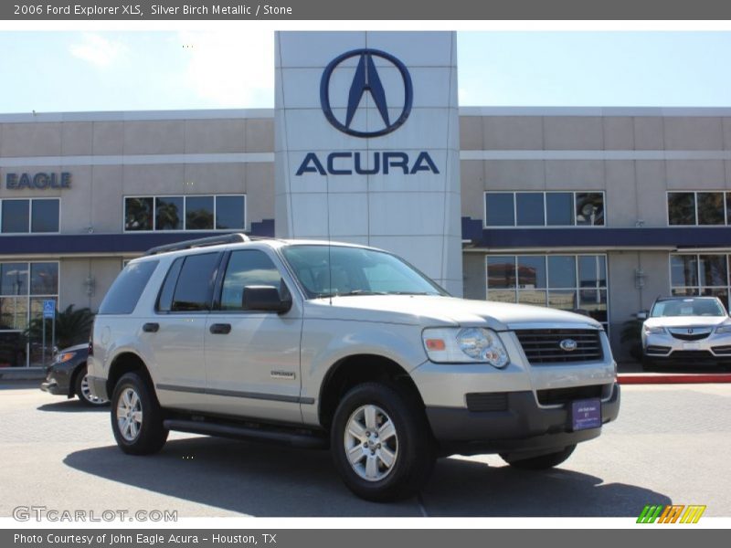 Silver Birch Metallic / Stone 2006 Ford Explorer XLS