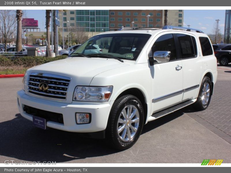Tuscan Pearl White / Wheat 2008 Infiniti QX 56