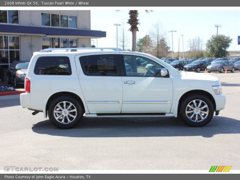 Tuscan Pearl White / Wheat 2008 Infiniti QX 56