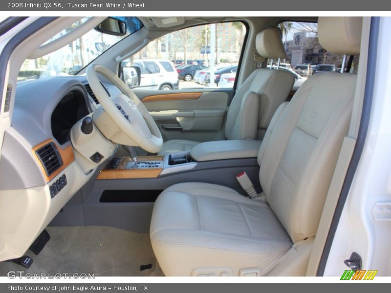 Tuscan Pearl White / Wheat 2008 Infiniti QX 56