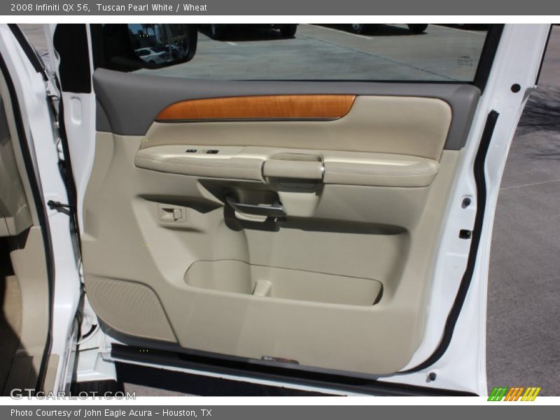 Tuscan Pearl White / Wheat 2008 Infiniti QX 56