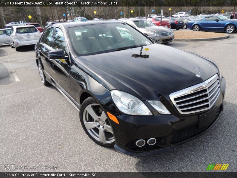 Black / Almond Beige 2010 Mercedes-Benz E 350 4Matic Sedan