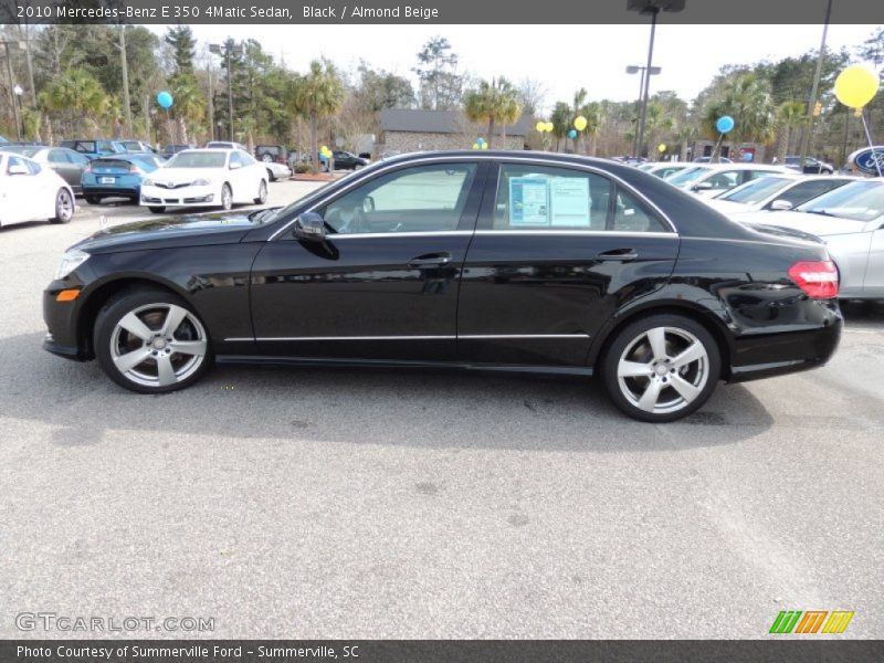 Black / Almond Beige 2010 Mercedes-Benz E 350 4Matic Sedan