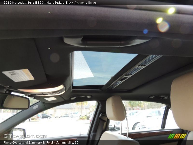 Black / Almond Beige 2010 Mercedes-Benz E 350 4Matic Sedan