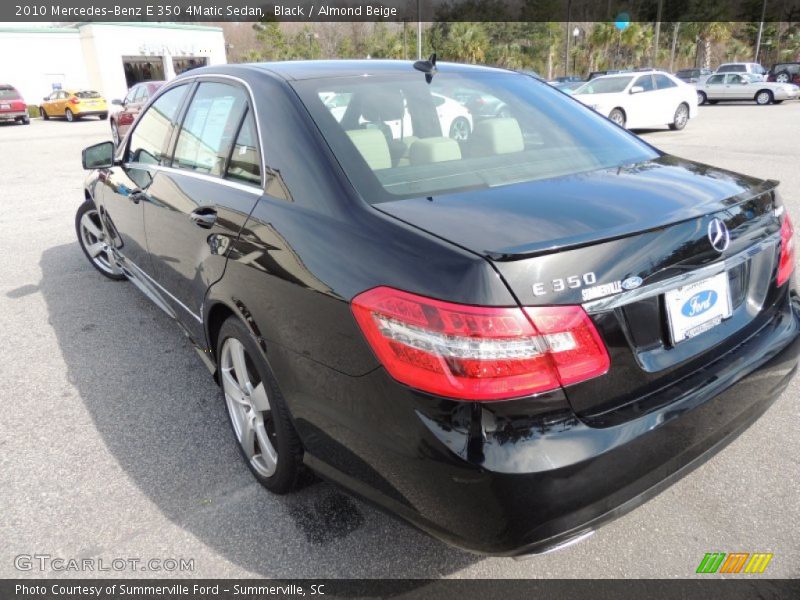 Black / Almond Beige 2010 Mercedes-Benz E 350 4Matic Sedan