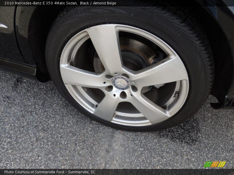 Black / Almond Beige 2010 Mercedes-Benz E 350 4Matic Sedan