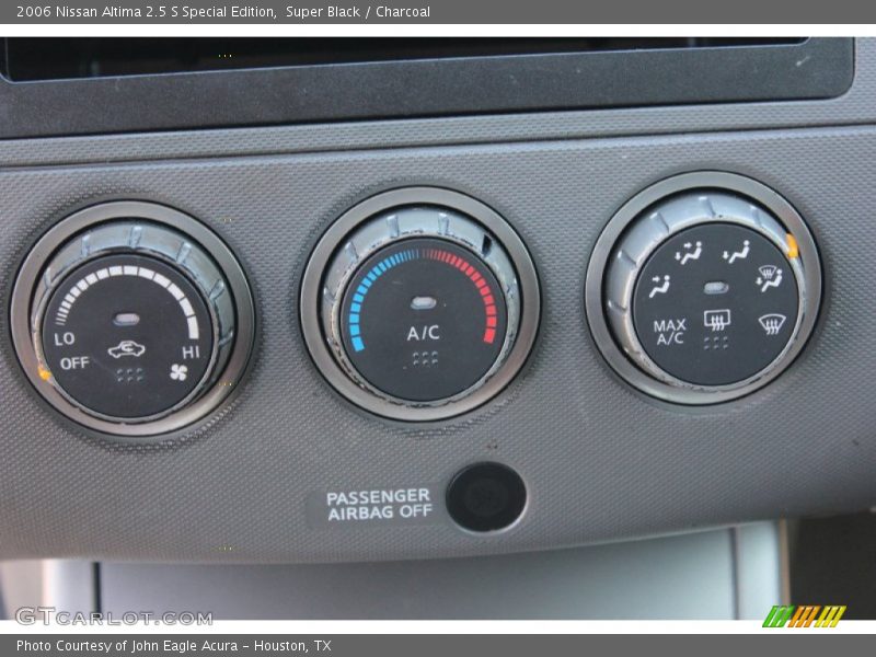 Super Black / Charcoal 2006 Nissan Altima 2.5 S Special Edition