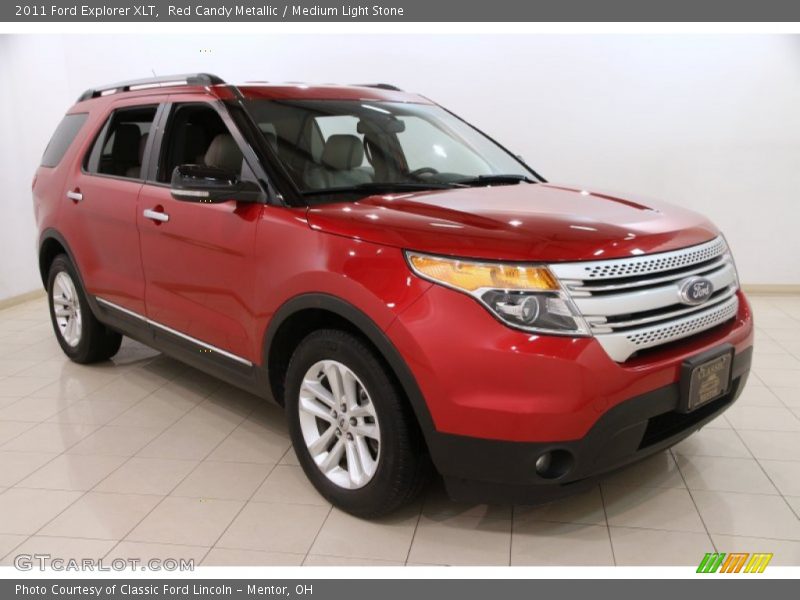 Red Candy Metallic / Medium Light Stone 2011 Ford Explorer XLT