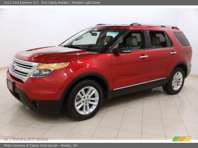 Red Candy Metallic / Medium Light Stone 2011 Ford Explorer XLT