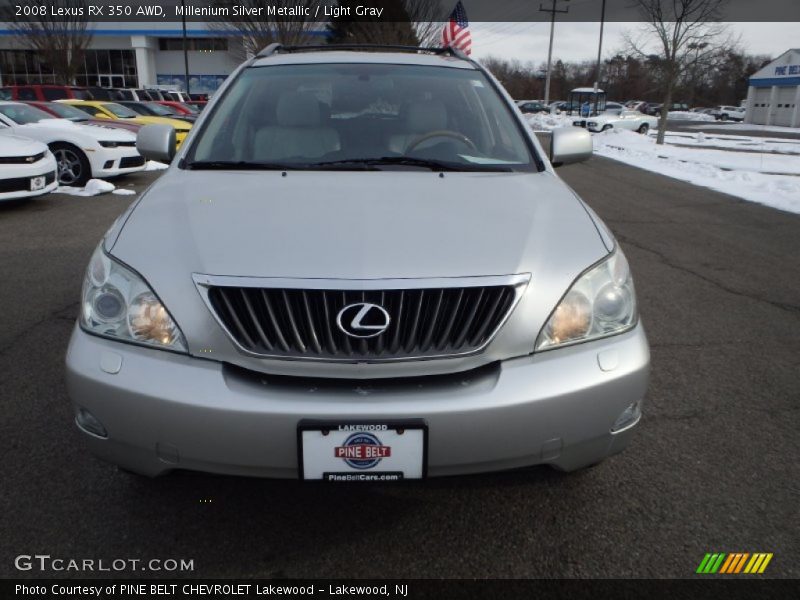 Millenium Silver Metallic / Light Gray 2008 Lexus RX 350 AWD