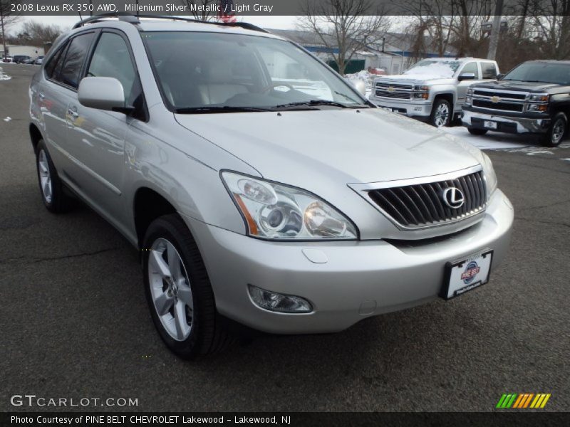 Millenium Silver Metallic / Light Gray 2008 Lexus RX 350 AWD