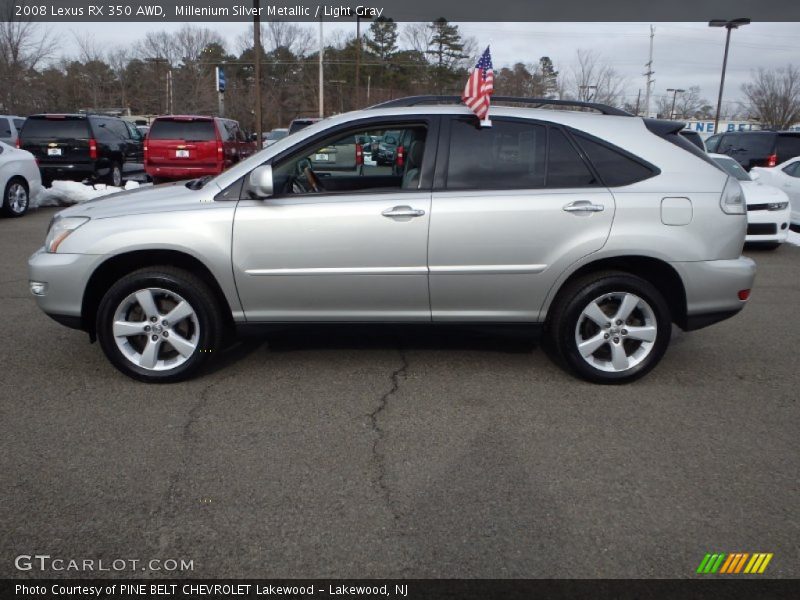Millenium Silver Metallic / Light Gray 2008 Lexus RX 350 AWD