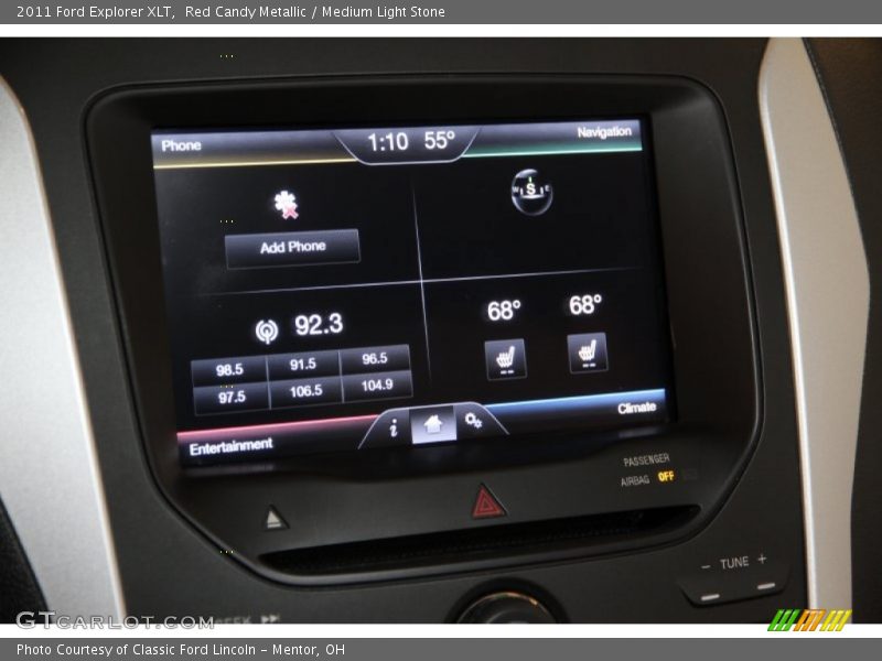 Red Candy Metallic / Medium Light Stone 2011 Ford Explorer XLT