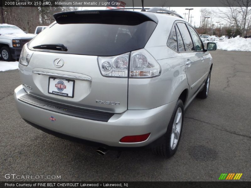Millenium Silver Metallic / Light Gray 2008 Lexus RX 350 AWD
