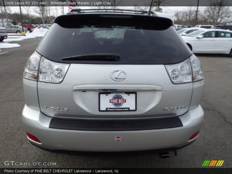 Millenium Silver Metallic / Light Gray 2008 Lexus RX 350 AWD