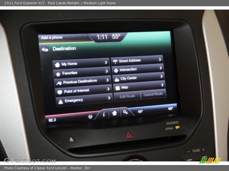 Red Candy Metallic / Medium Light Stone 2011 Ford Explorer XLT