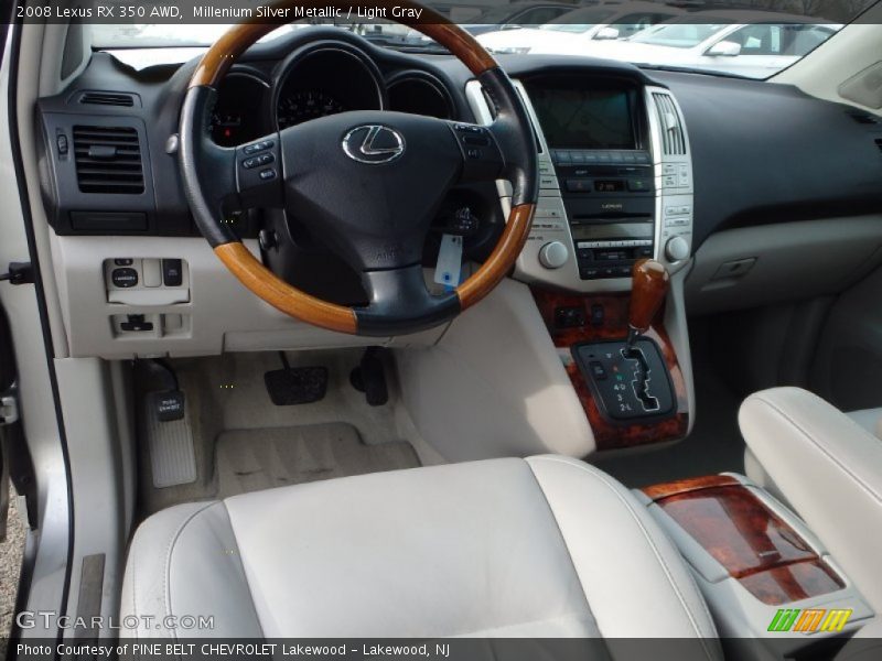 Millenium Silver Metallic / Light Gray 2008 Lexus RX 350 AWD