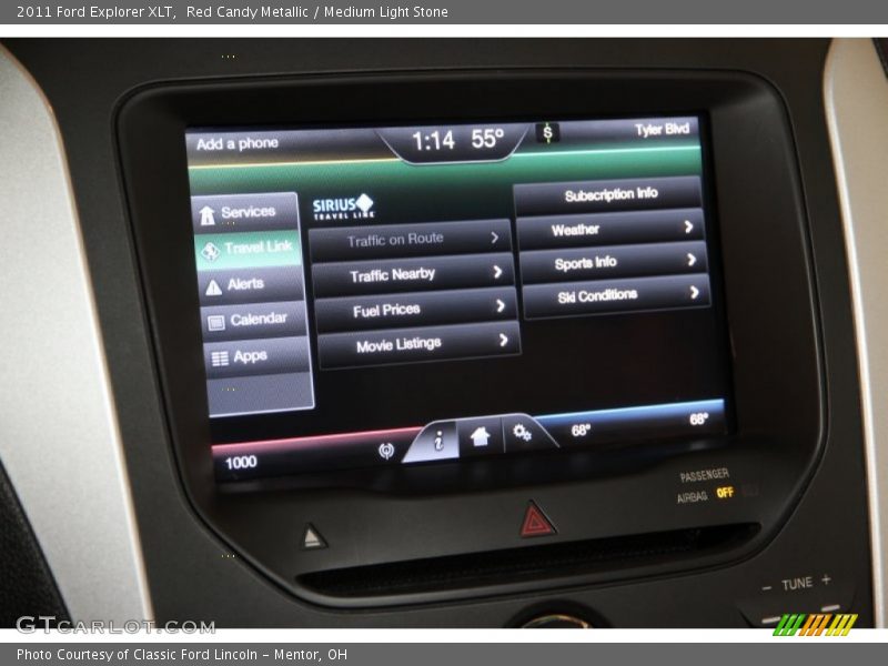 Red Candy Metallic / Medium Light Stone 2011 Ford Explorer XLT