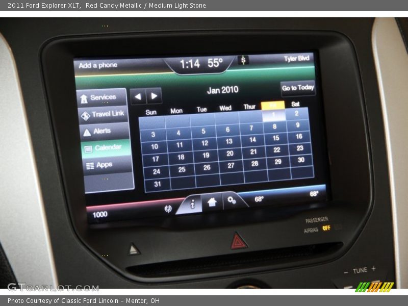 Red Candy Metallic / Medium Light Stone 2011 Ford Explorer XLT