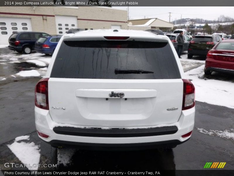 Bright White / Dark Slate Gray/Light Pebble 2014 Jeep Compass Latitude 4x4