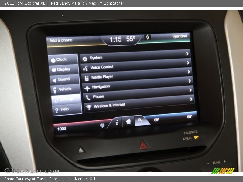 Red Candy Metallic / Medium Light Stone 2011 Ford Explorer XLT