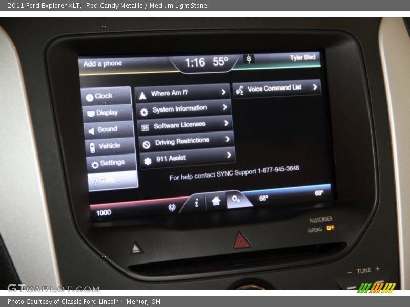 Red Candy Metallic / Medium Light Stone 2011 Ford Explorer XLT