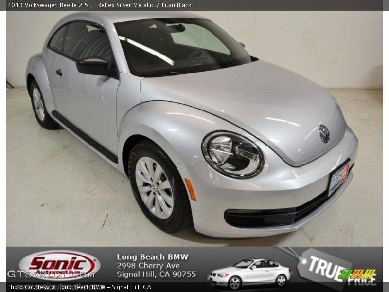 Reflex Silver Metallic / Titan Black 2013 Volkswagen Beetle 2.5L