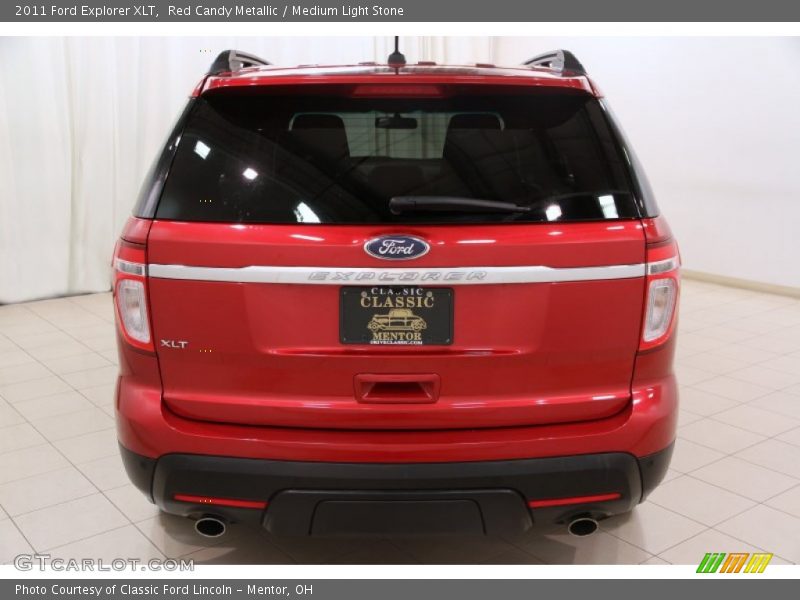 Red Candy Metallic / Medium Light Stone 2011 Ford Explorer XLT