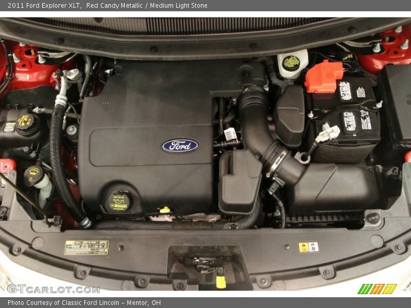 Red Candy Metallic / Medium Light Stone 2011 Ford Explorer XLT
