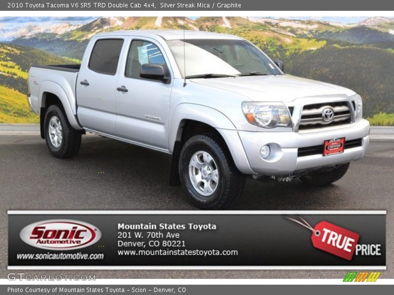 Silver Streak Mica / Graphite 2010 Toyota Tacoma V6 SR5 TRD Double Cab 4x4