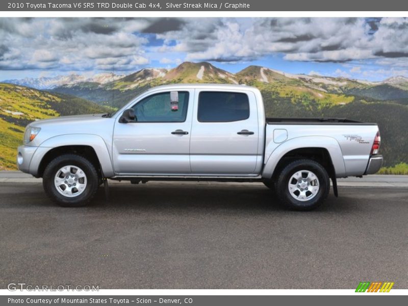 Silver Streak Mica / Graphite 2010 Toyota Tacoma V6 SR5 TRD Double Cab 4x4