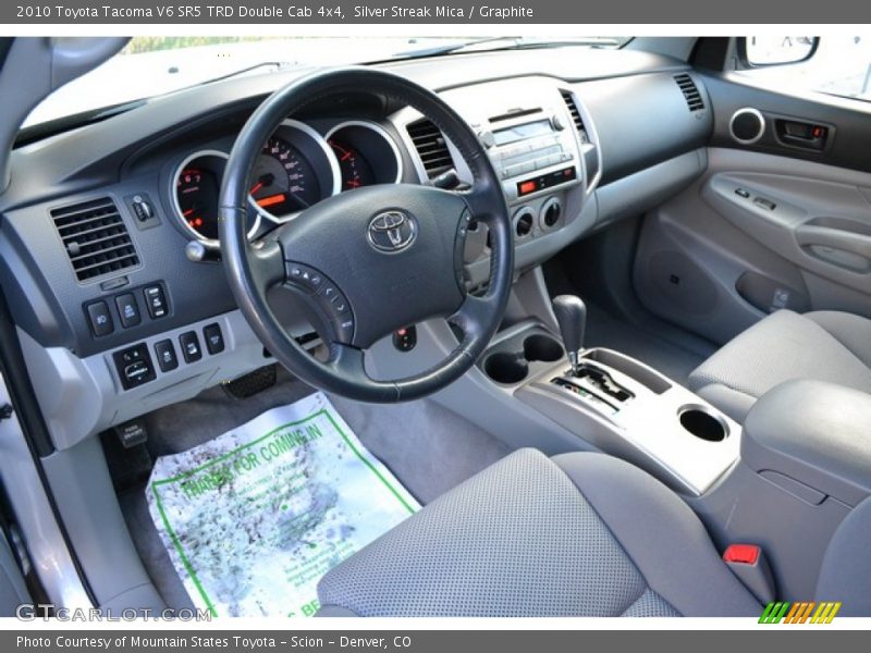 Silver Streak Mica / Graphite 2010 Toyota Tacoma V6 SR5 TRD Double Cab 4x4