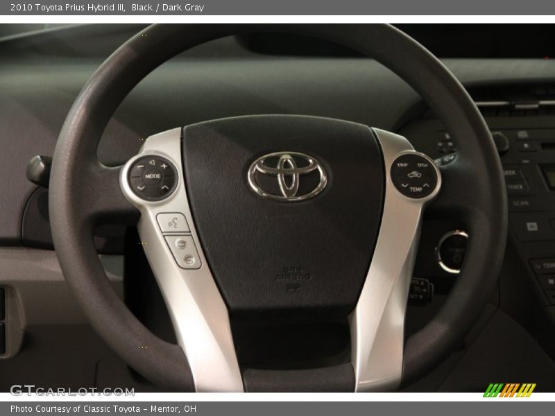 Black / Dark Gray 2010 Toyota Prius Hybrid III