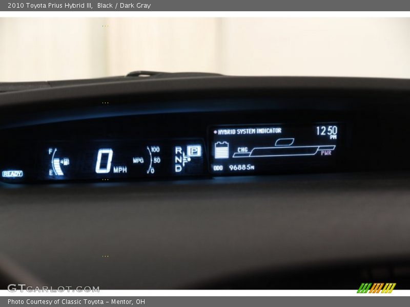 Black / Dark Gray 2010 Toyota Prius Hybrid III