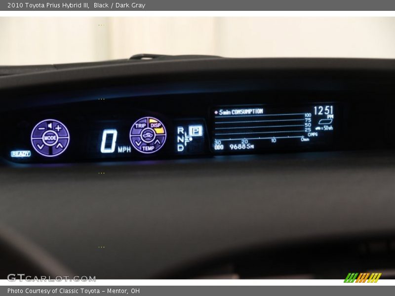 Black / Dark Gray 2010 Toyota Prius Hybrid III